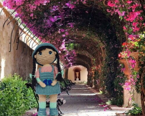 Boneca Bu Encantadora de Borboletas Amigurumi (personalizados)