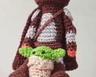 Boneco Mandoriano E Bebe Yoda Amigurumi (personagem)