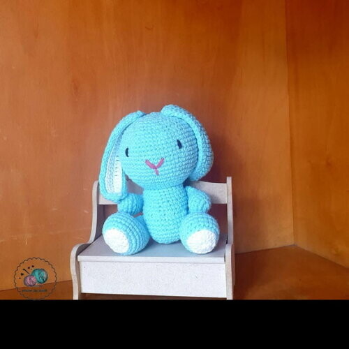 coelha melvina e coelho melvin (cada) amigurumi