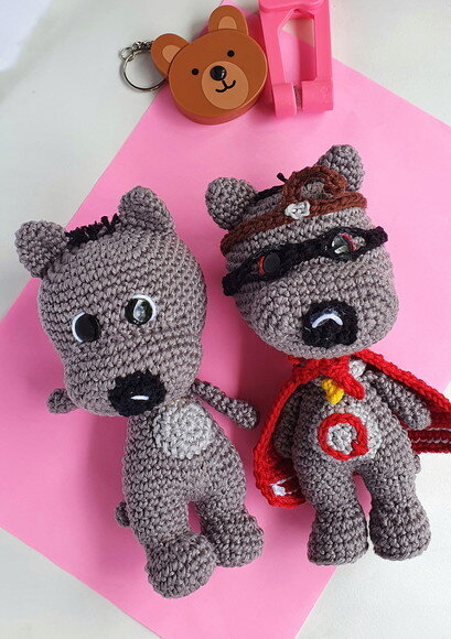 Costelinha e Cãodorna Amigurumi (cada Doug Funnie)
