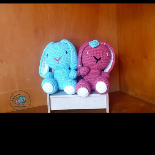coelhos de Páscoa amigurumi
