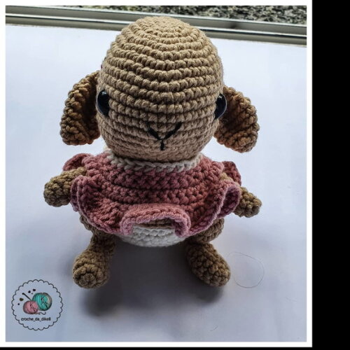 filhinha coelha popsom amigurumi