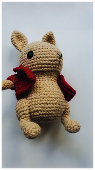 filhinho coelho popsom amigurumi