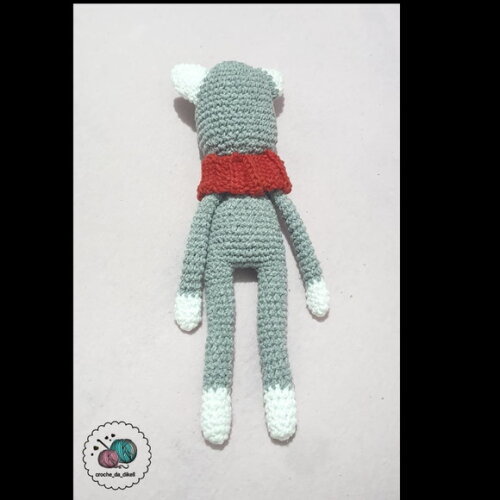 gatinho de amigurumi