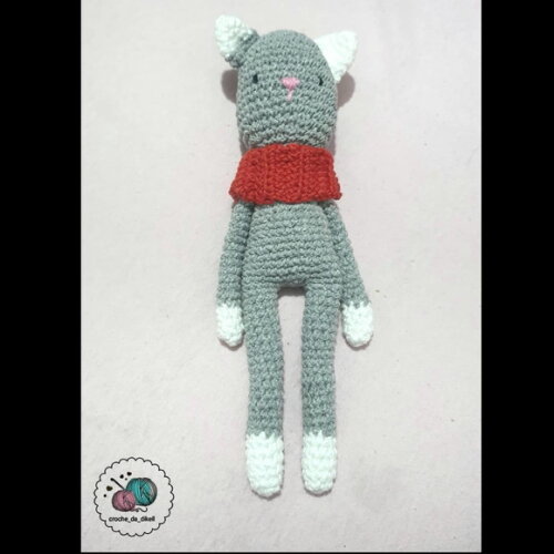gatinho de amigurumi