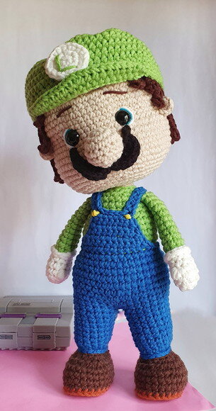 Luigi Bros Amigurumi Bichinhos de Croche