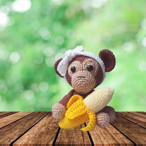Macaquinha Nanika Amigurumi