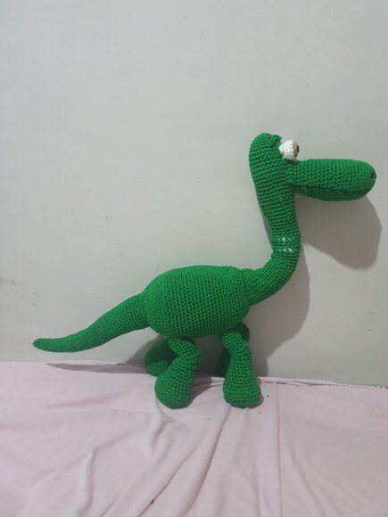o bom dinossauro amigurumi