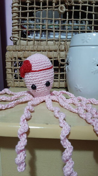 polvo de amigurumi