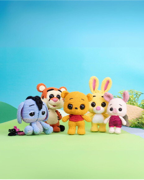 Pooh e Seus Amigos em Amigurumi