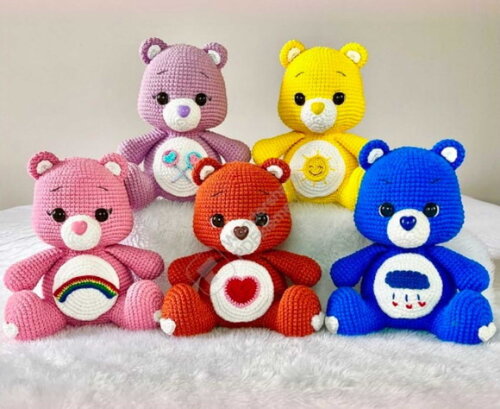 Ursinho Carinhosos Amigurumi Cada