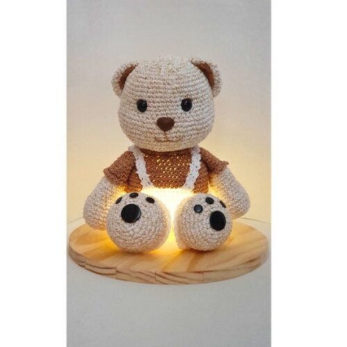 Ursinho Toshi Luminaria Bichinhos de Croche