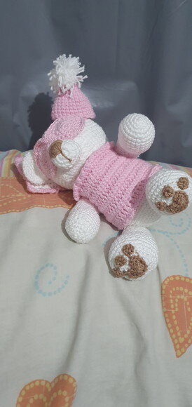 urso soneca amigurumi