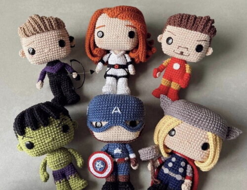 Vingadores Kit Amigurumi Bichinhos de Croche (personagem)