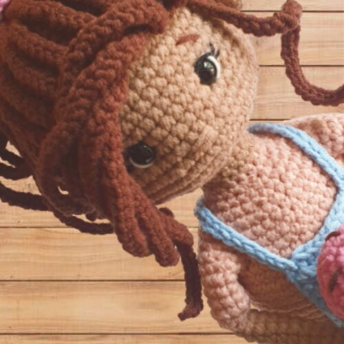 Boneca Bia (,bubalu) amigurumi (personalizados)