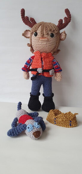 Boneco Gus Sweet Tooth Amigurumi (personagem)