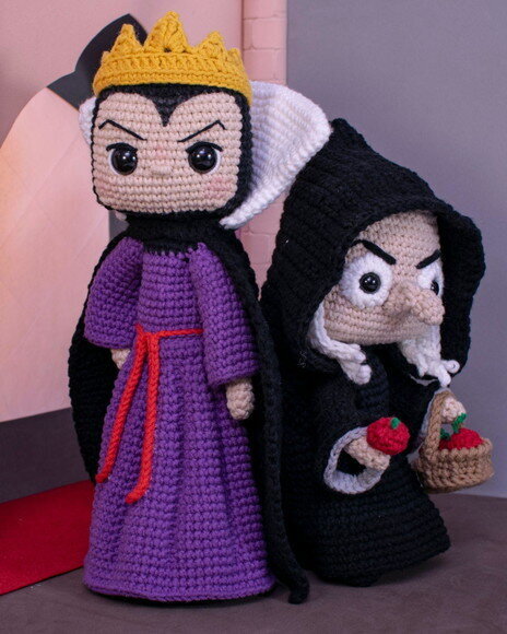Branca de Neve e Sua Turma em Amigurumi