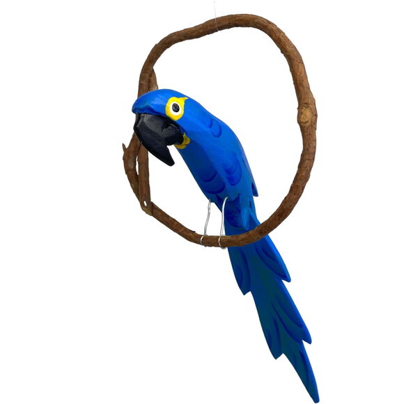 Arara de Galho Mini - Azul - Madeira