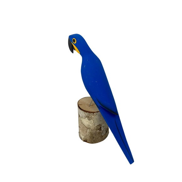 Arara no Toquinho - Azul Rio - Madeira