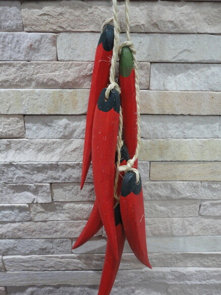 Fieira de Pimenta - Cordão - Pendulo - Penca