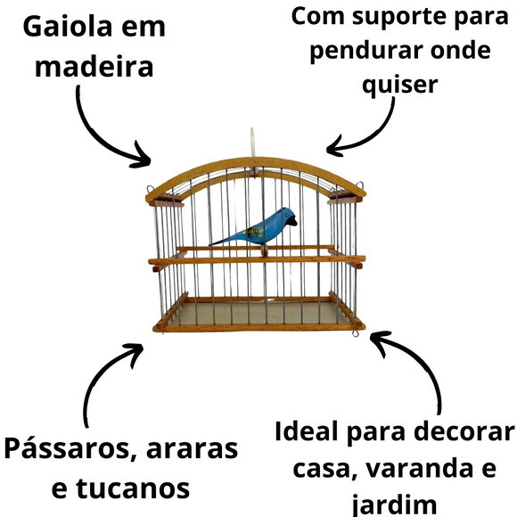 Gaiola de Passarinho - G - Madeira