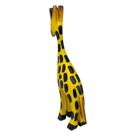 Girafa de Madeira P Decorativo para Casa Jardim Animal