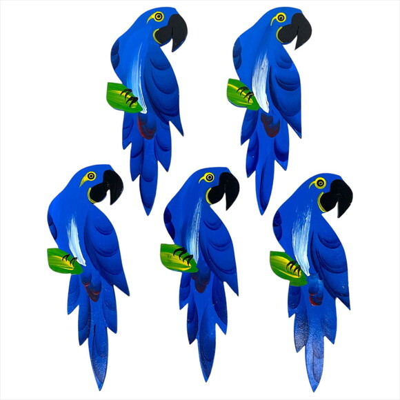 Quinteto de Arara Azul Rio - Madeira
