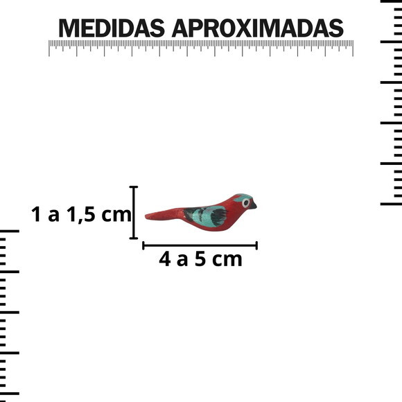 Saira Passaros Araras Tucanos P Kit com 10 Sortido Decoração