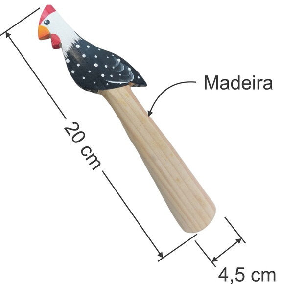 Socador de Caipirinha - Arara Vermelha Macerador Bar