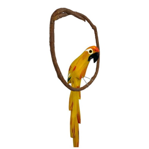 Arara de Galho Mini - Amarela - Madeira