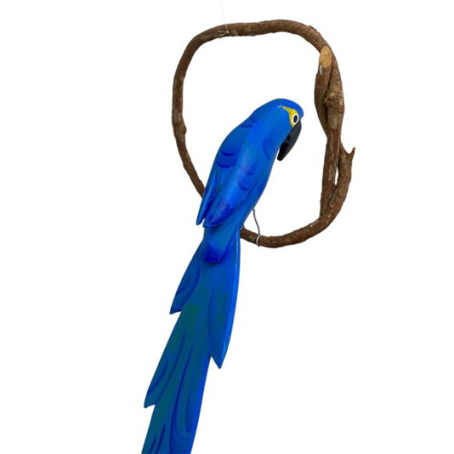 Arara de Galho Mini - Azul - Madeira