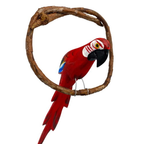 Arara de Galho Mini - Vermelha - Madeira