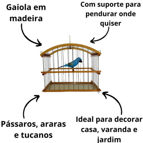 Gaiola de Passarinho - G - Madeira