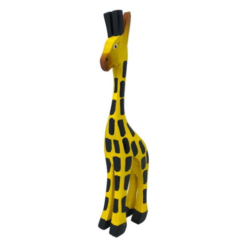 Girafa de Madeira G Decorativo para Casa Sala Jardim Sacada