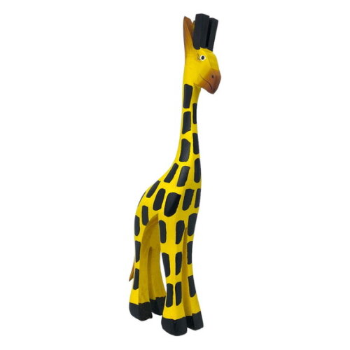 Girafa de Madeira G Decorativo para Casa Sala Jardim Sacada