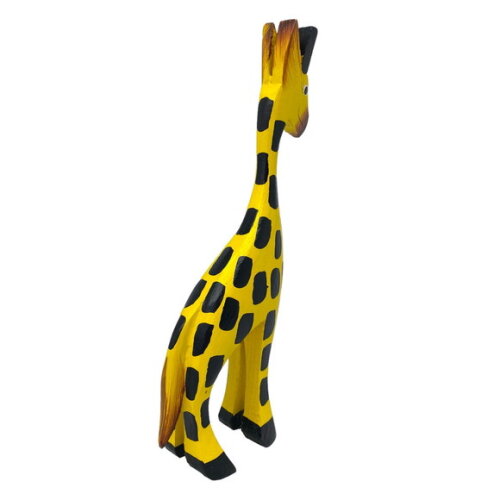 Girafa de Madeira P Decorativo para Casa Jardim Animal