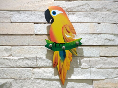 Porta chaves P - Arara Amarela