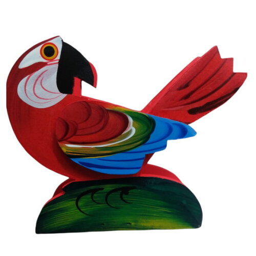 Porta Guardanapo de Arara 3d Madeira