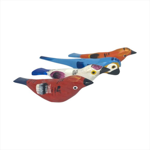 Sairas Passarinhos Araras G Decorativo Kit com 7 Sortidos