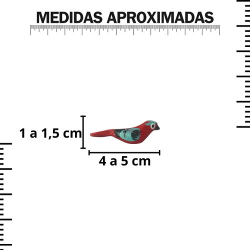 Saira Passaros Araras Tucanos P Kit com 10 Sortido Decoração