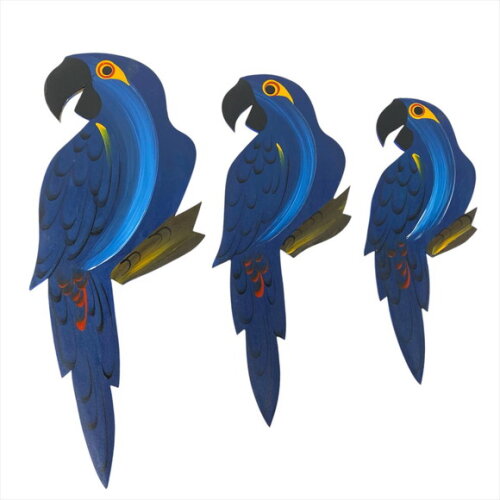 Trio de Arara M3 - Parede Madeira/mdf