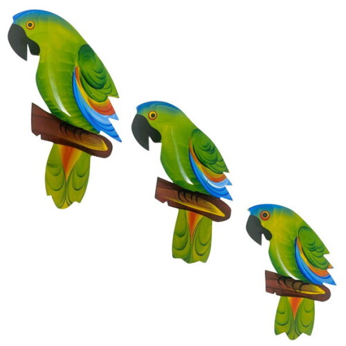 Trio de Papagaio m - Madeira