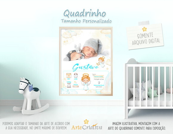 ARTE DIGITAL PARA QUADRINHO de bebê Menino1