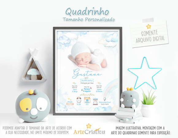 ARTE DIGITAL PARA QUADRINHO de bebê Menino3