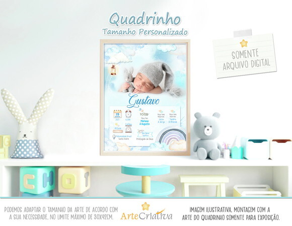 ARTE DIGITAL PARA QUADRINHO de bebê Menino4