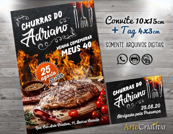 CONVITE DIGITAL C/TAG Churrasco 2