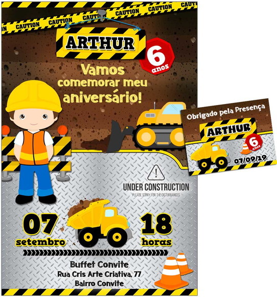 CONVITE DIGITAL C/TAG Construtor 3