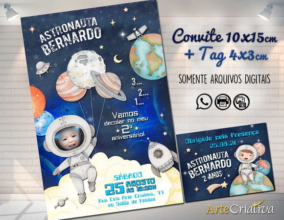 CONVITE DIGITAL C/TAG Espaço Astronauta 6