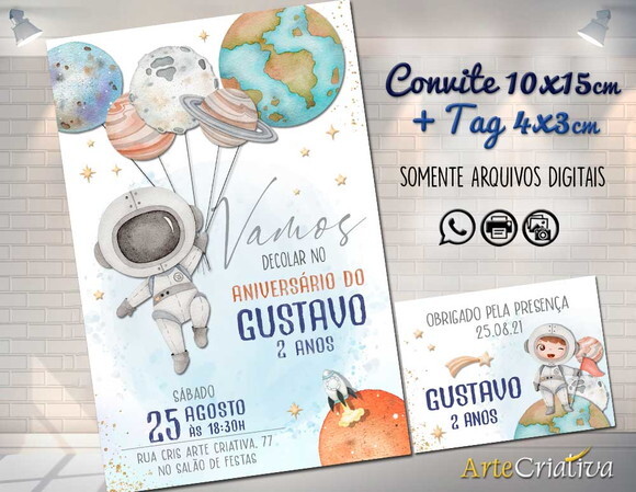 CONVITE DIGITAL C/TAG Espaço Astronauta 7