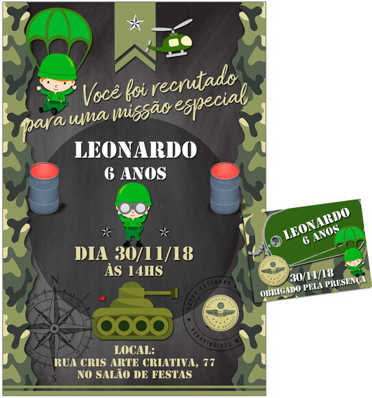 CONVITE DIGITAL C/TAG Exército
